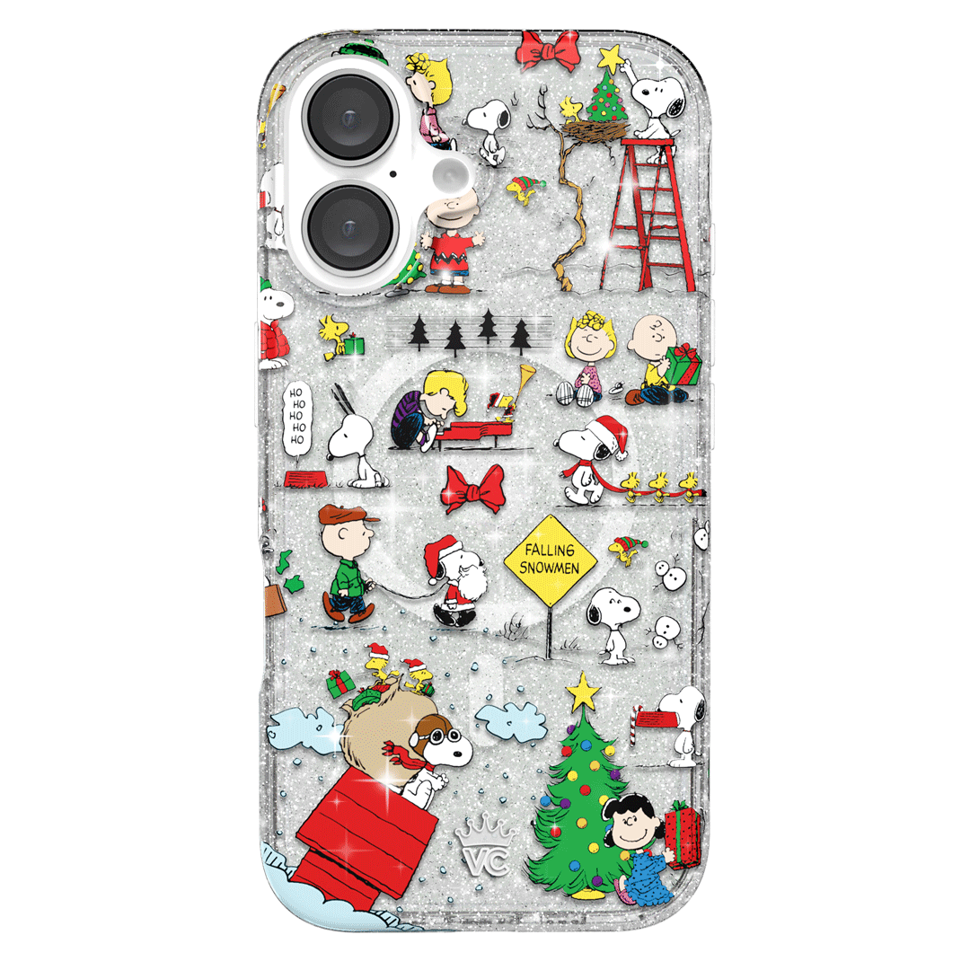 Snoopy Christmas Glitter iPhone Case