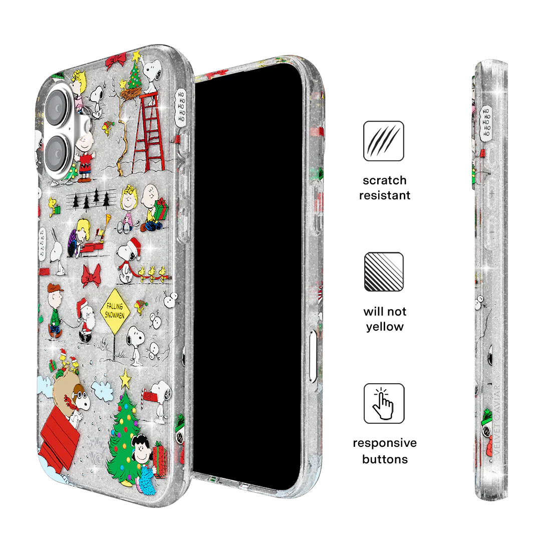 Snoopy Christmas Glitter iPhone Case - Image 5