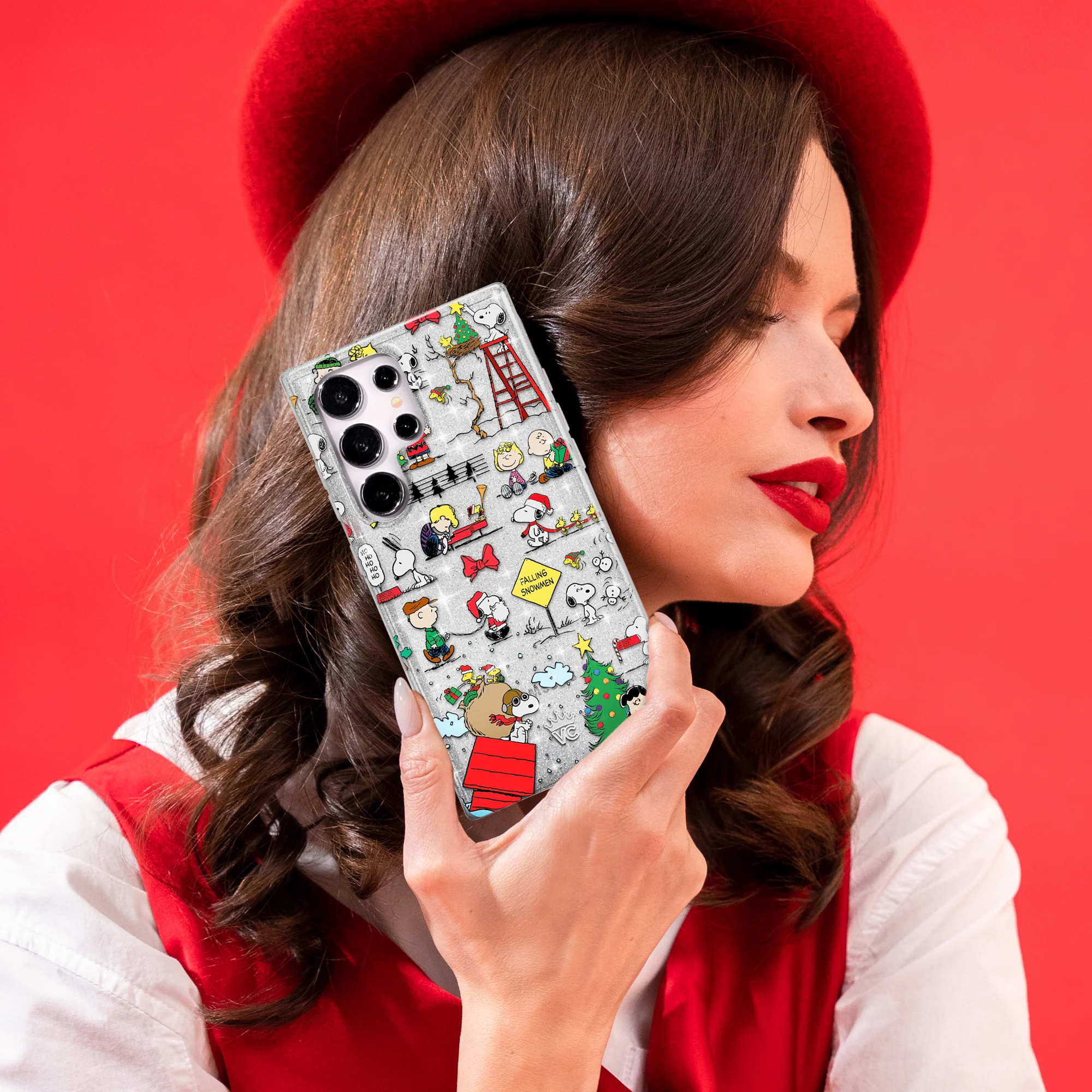 Snoopy Christmas Glitter Samsung Case - Image 38