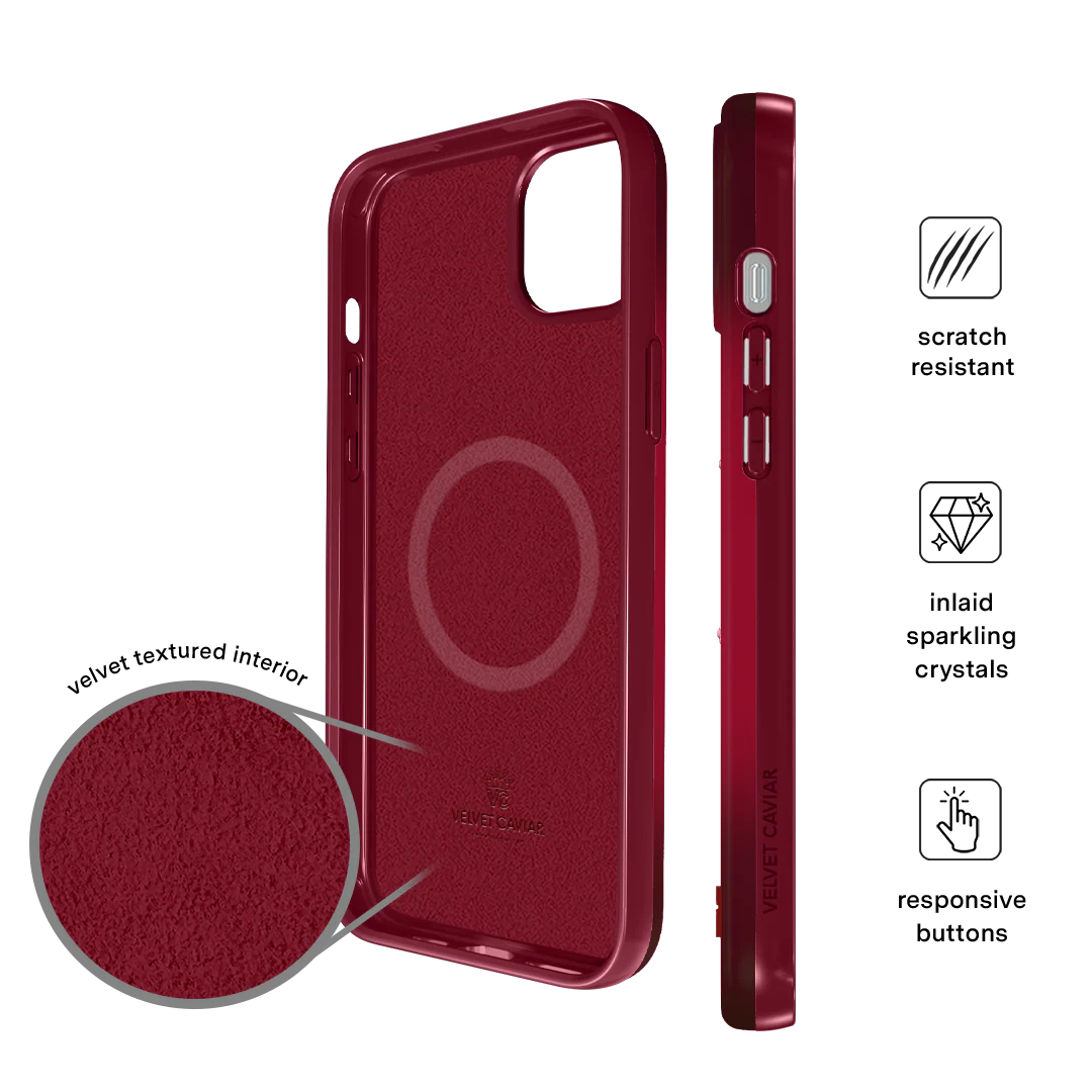 Black Cherry Crystal iPhone Case - Image 48