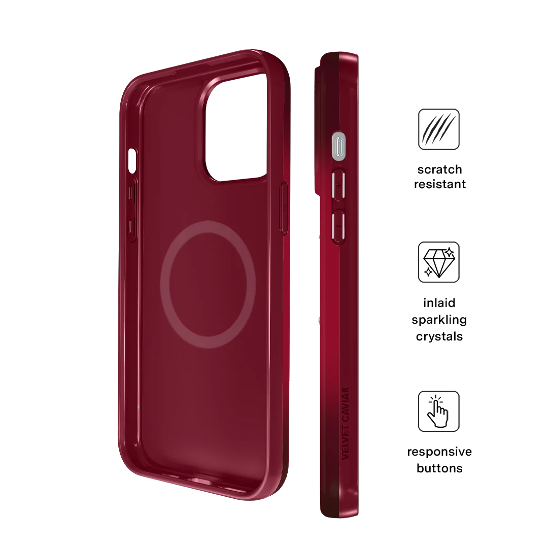 Black Cherry Crystal iPhone Case - Image 84
