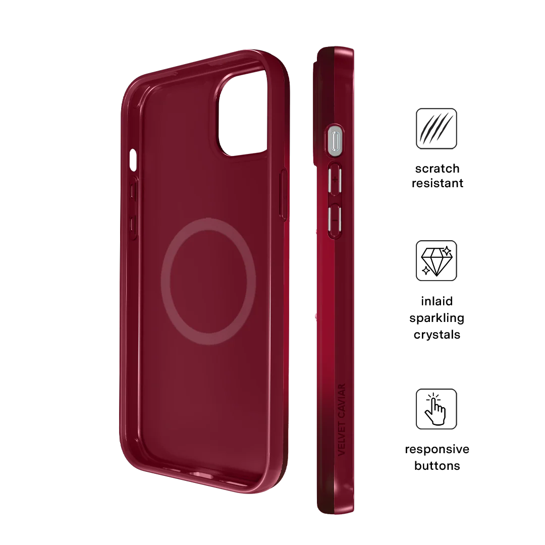 Black Cherry Crystal iPhone Case - Image 96