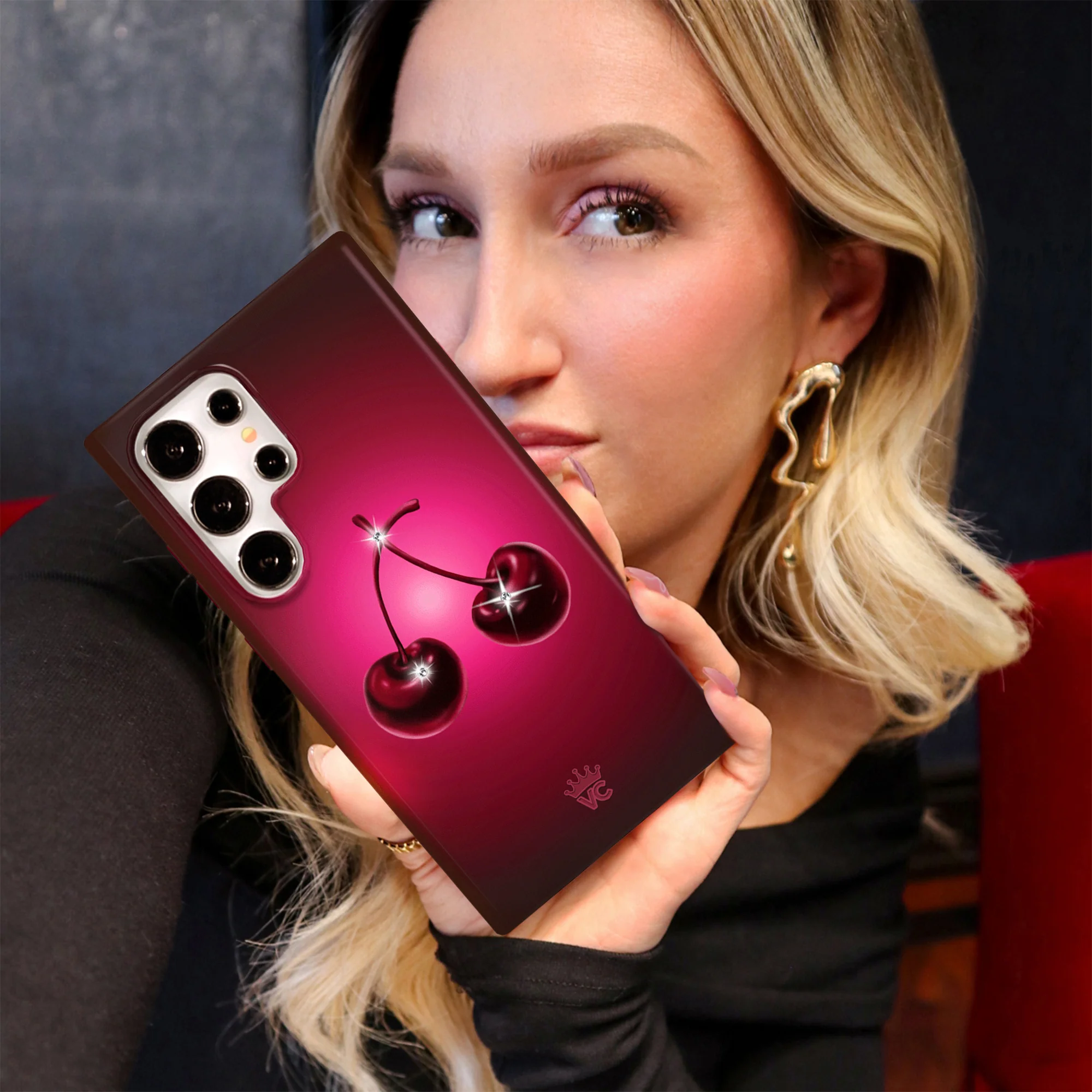 Black Cherry Crystal Samsung Case - Image 20