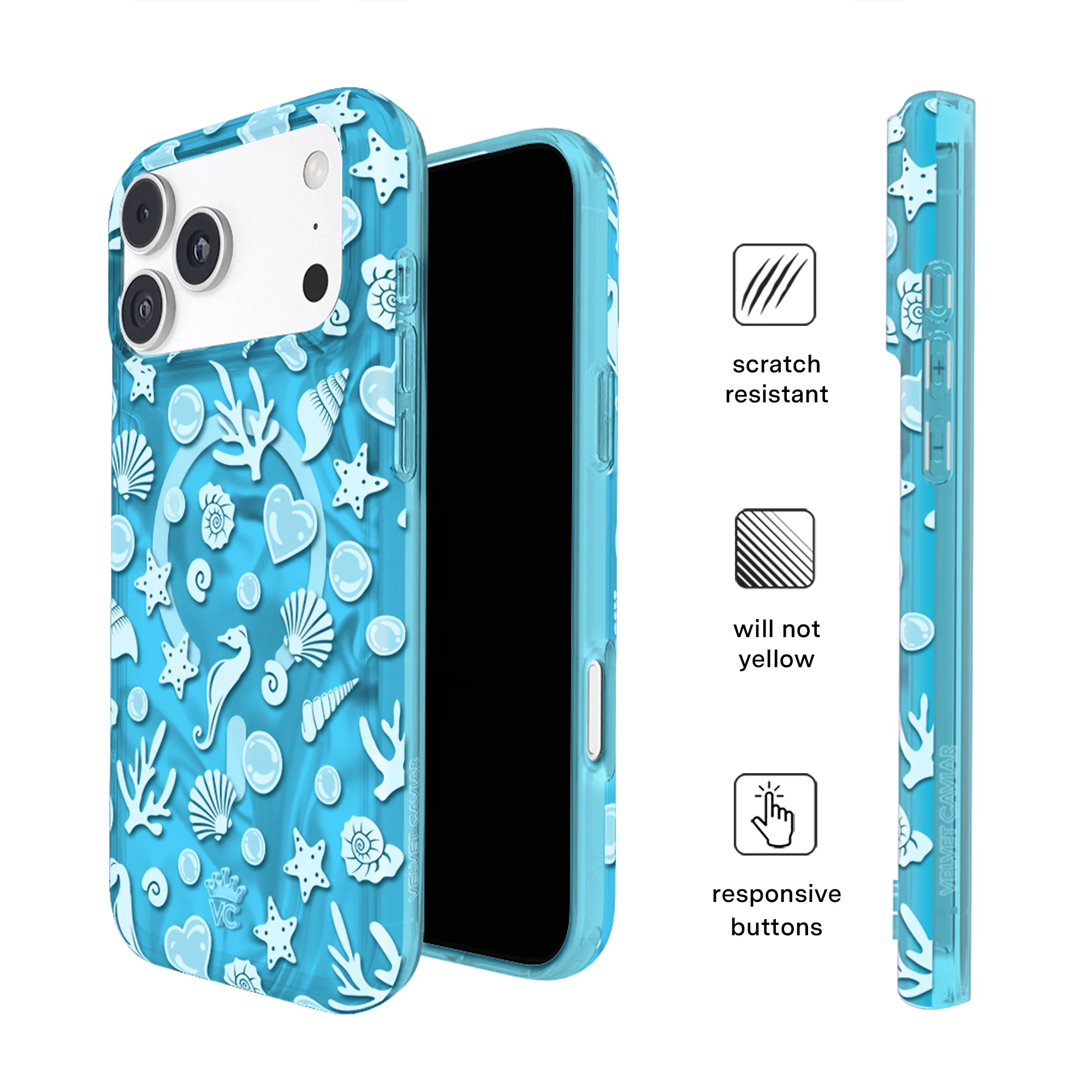 Aquamarine Holo iPhone Case - Image 85