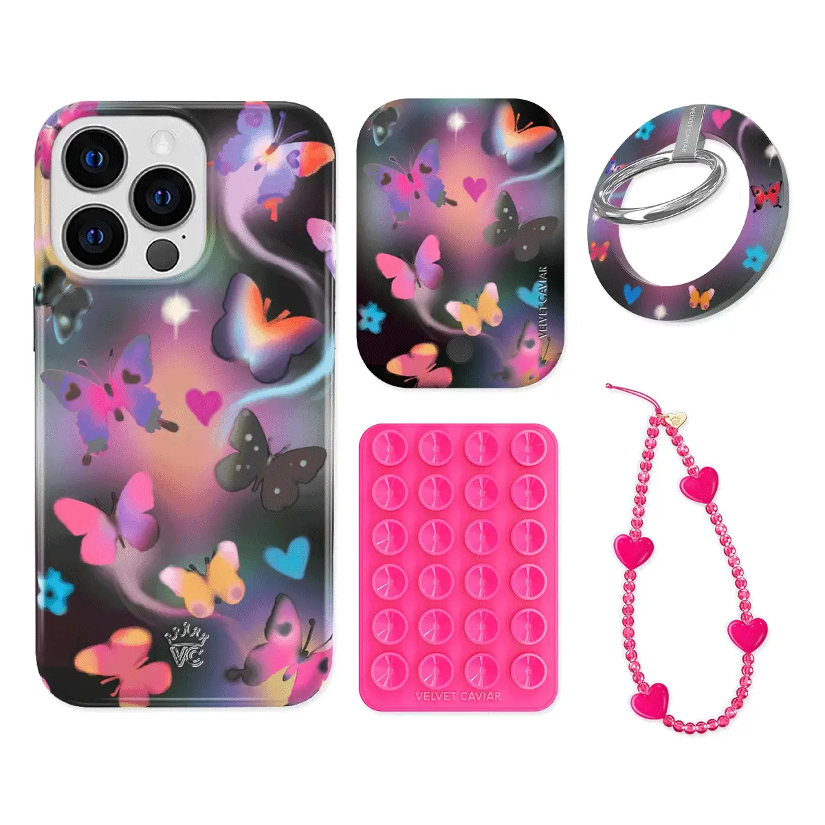 Aurora Butterfly iPhone Bundle Set - Grip - Image 14