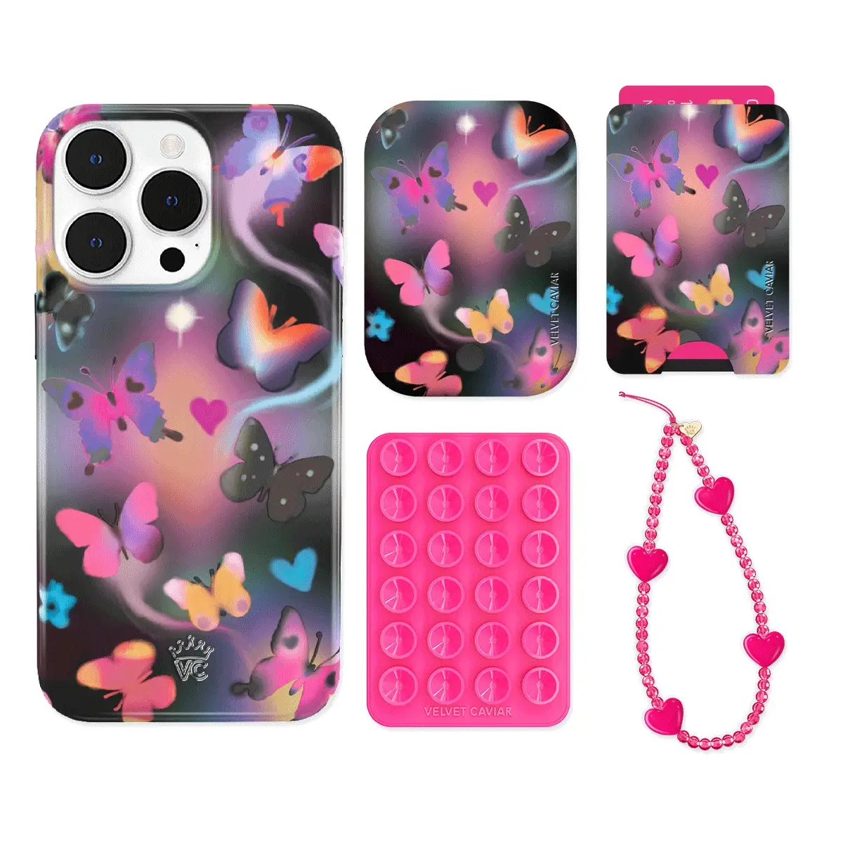 Aurora Butterfly iPhone Bundle Set - Wallet - Image 11