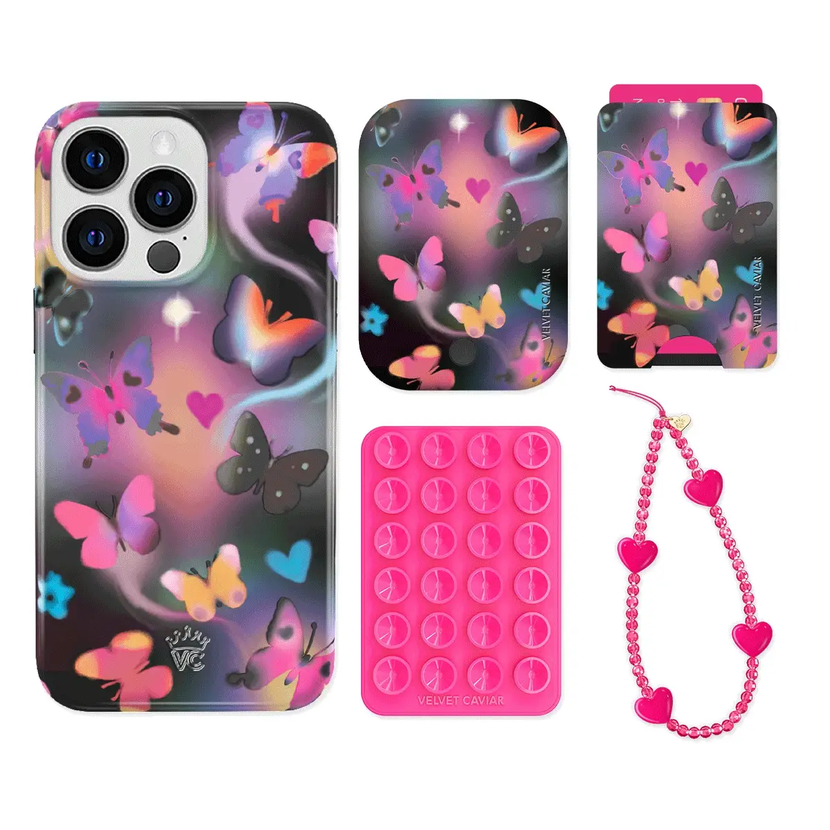 Aurora Butterfly iPhone Bundle Set - Wallet - Image 14