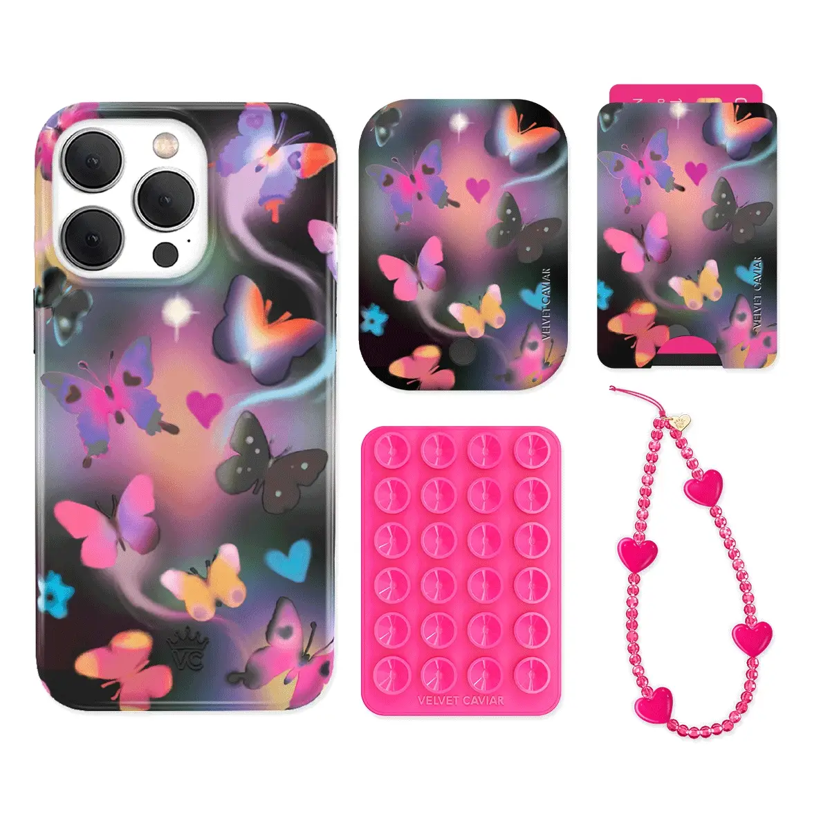 Aurora Butterfly iPhone Bundle Set - Wallet - Image 6