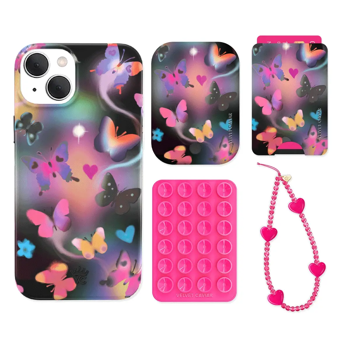 Aurora Butterfly iPhone Bundle Set - Wallet - Image 8