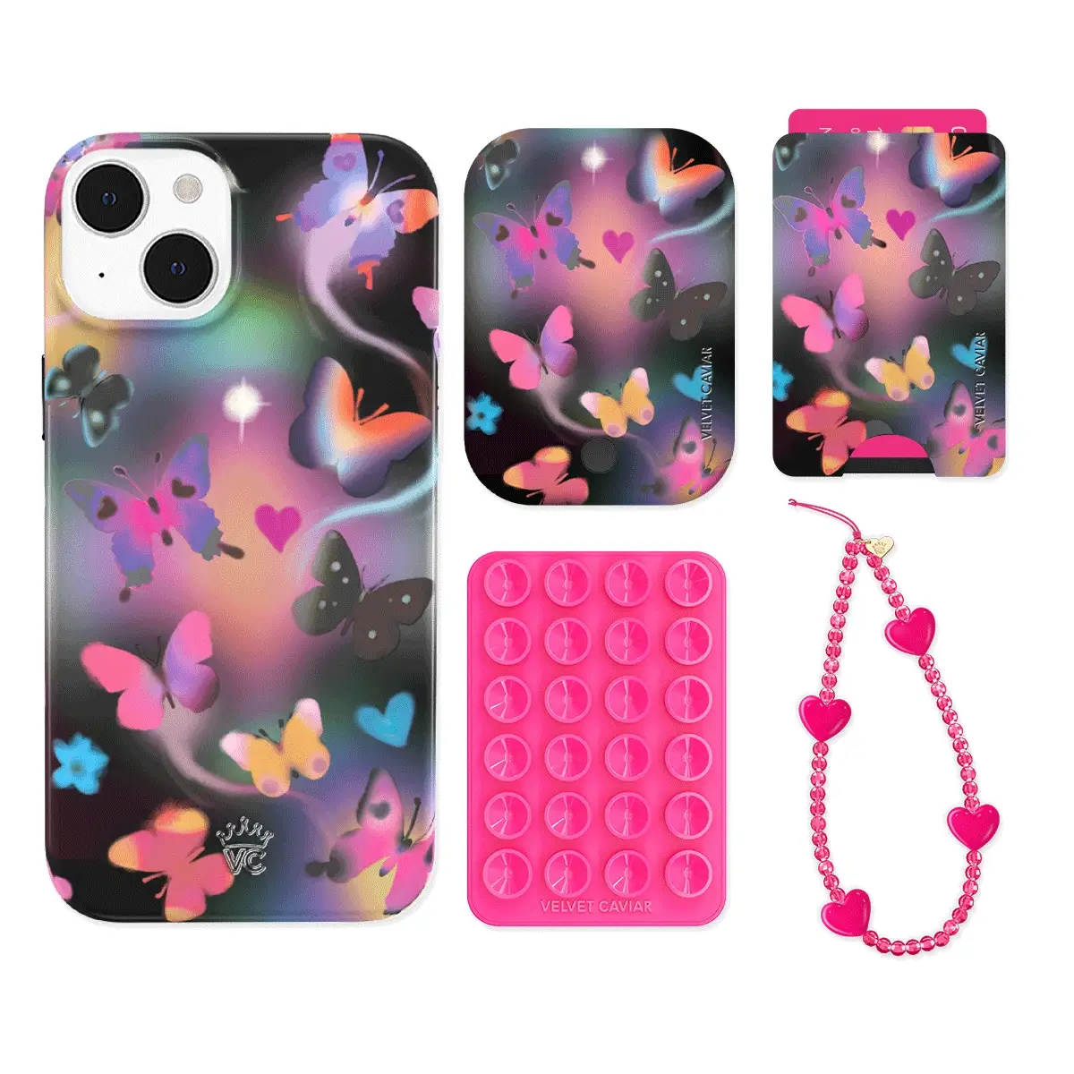 Aurora Butterfly iPhone Bundle Set - Wallet - Image 9