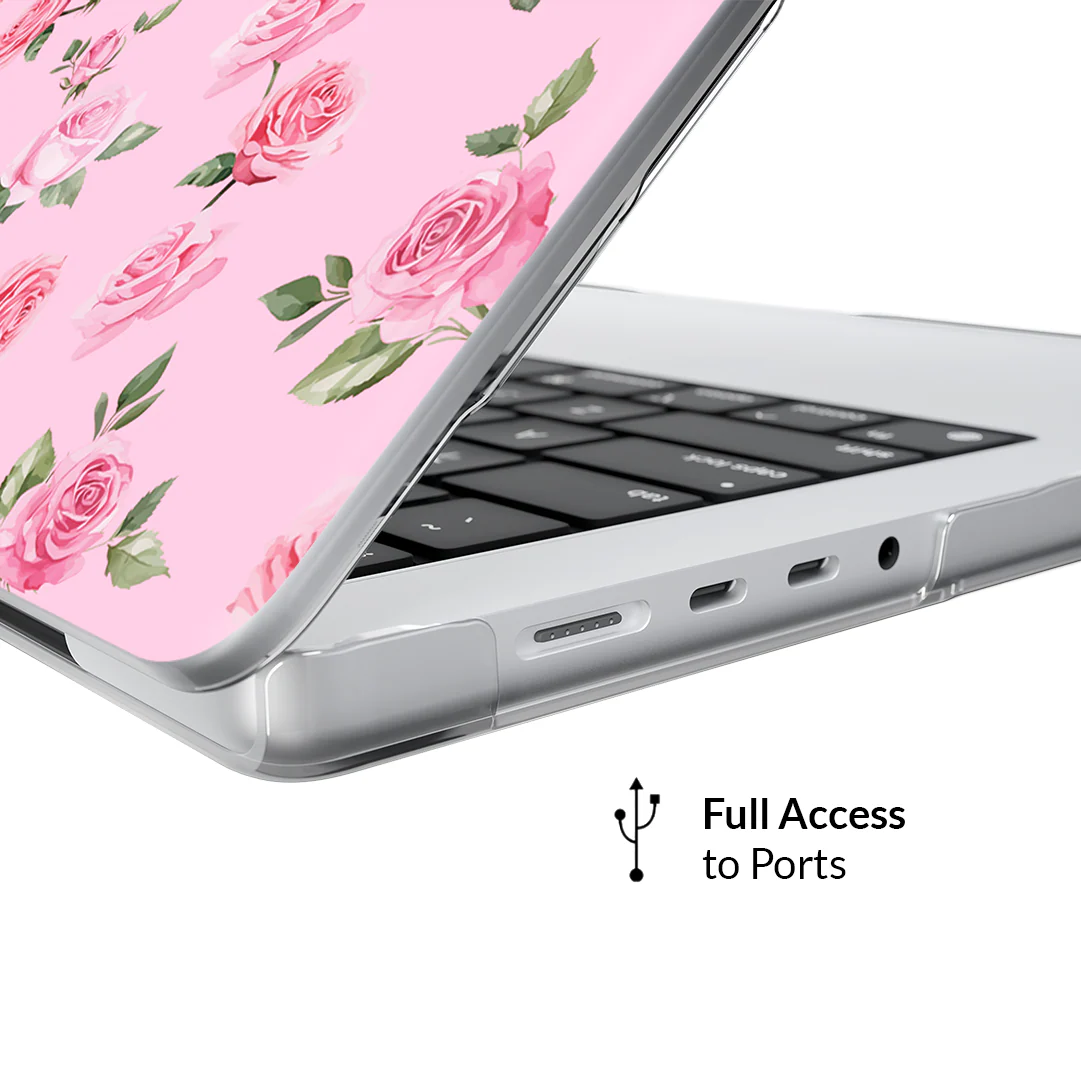 Baby Pink Roses MacBook Case - Image 15