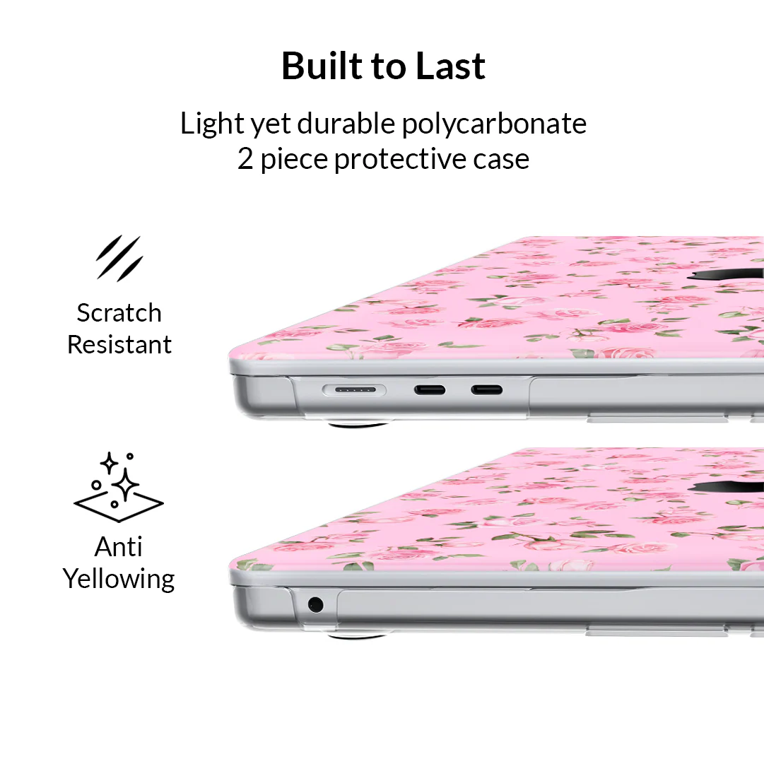 Baby Pink Roses MacBook Case - Image 4