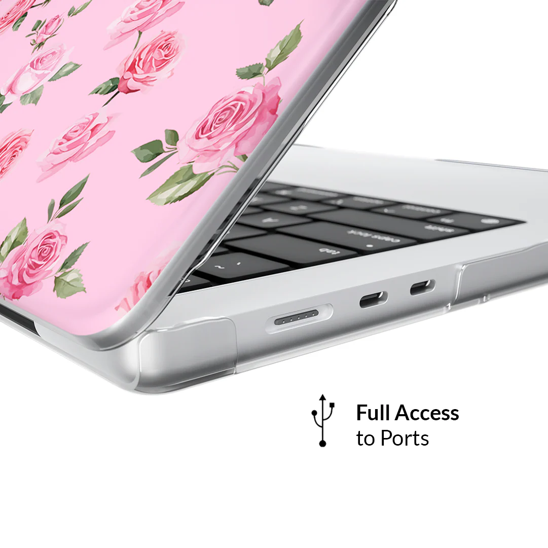 Baby Pink Roses MacBook Case - Image 9