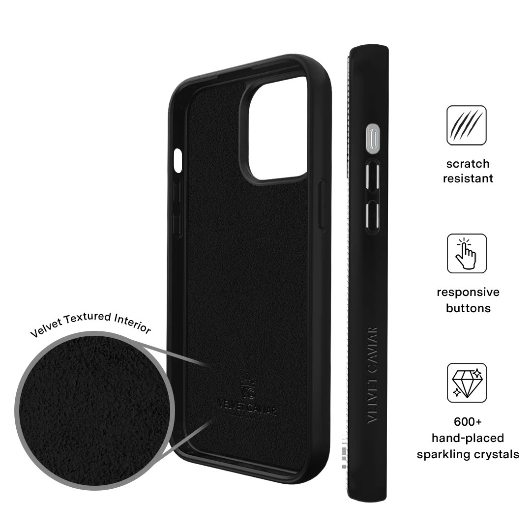 Black Caviar Crystals iPhone Case - Image 30