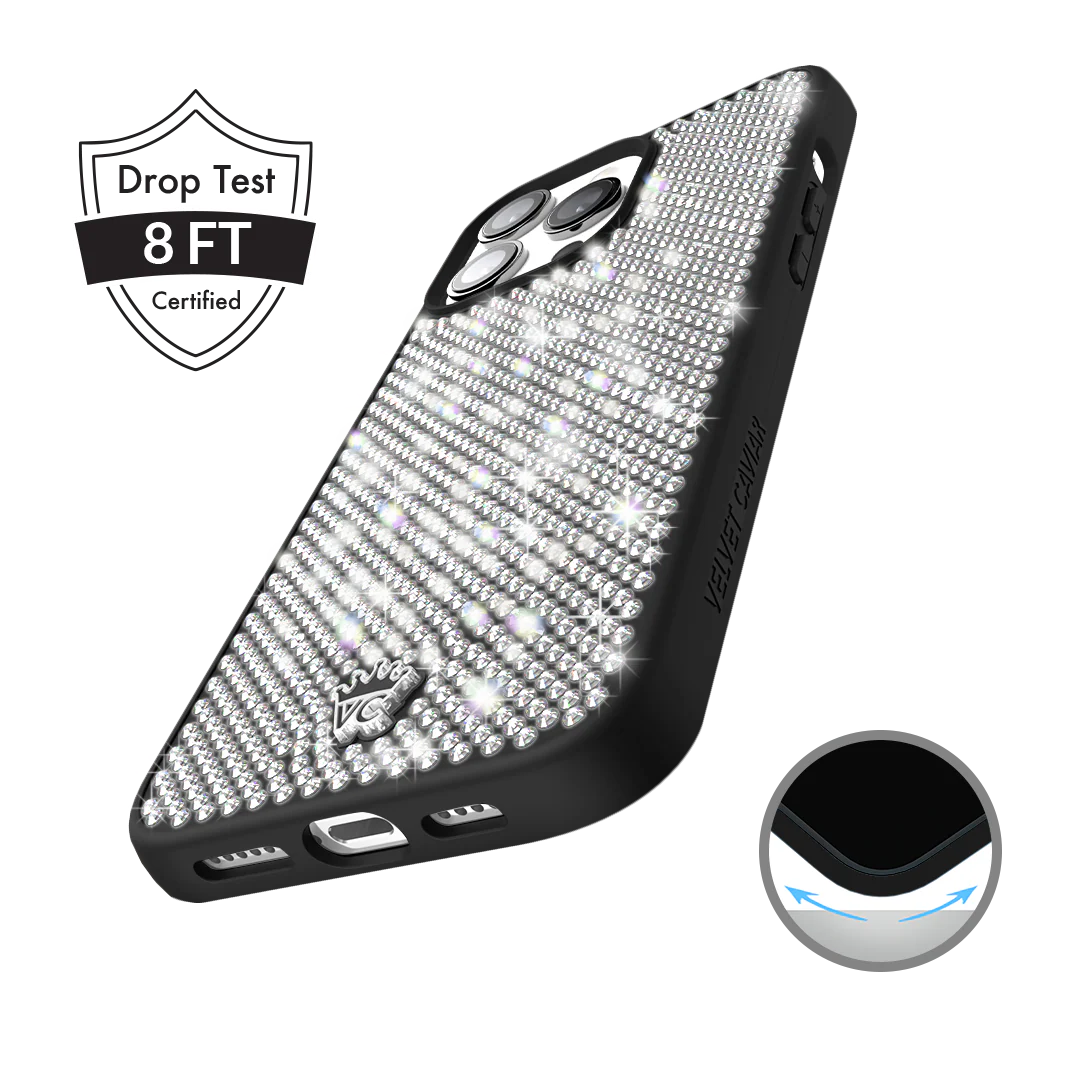 Black Caviar Crystals iPhone Case - Image 4