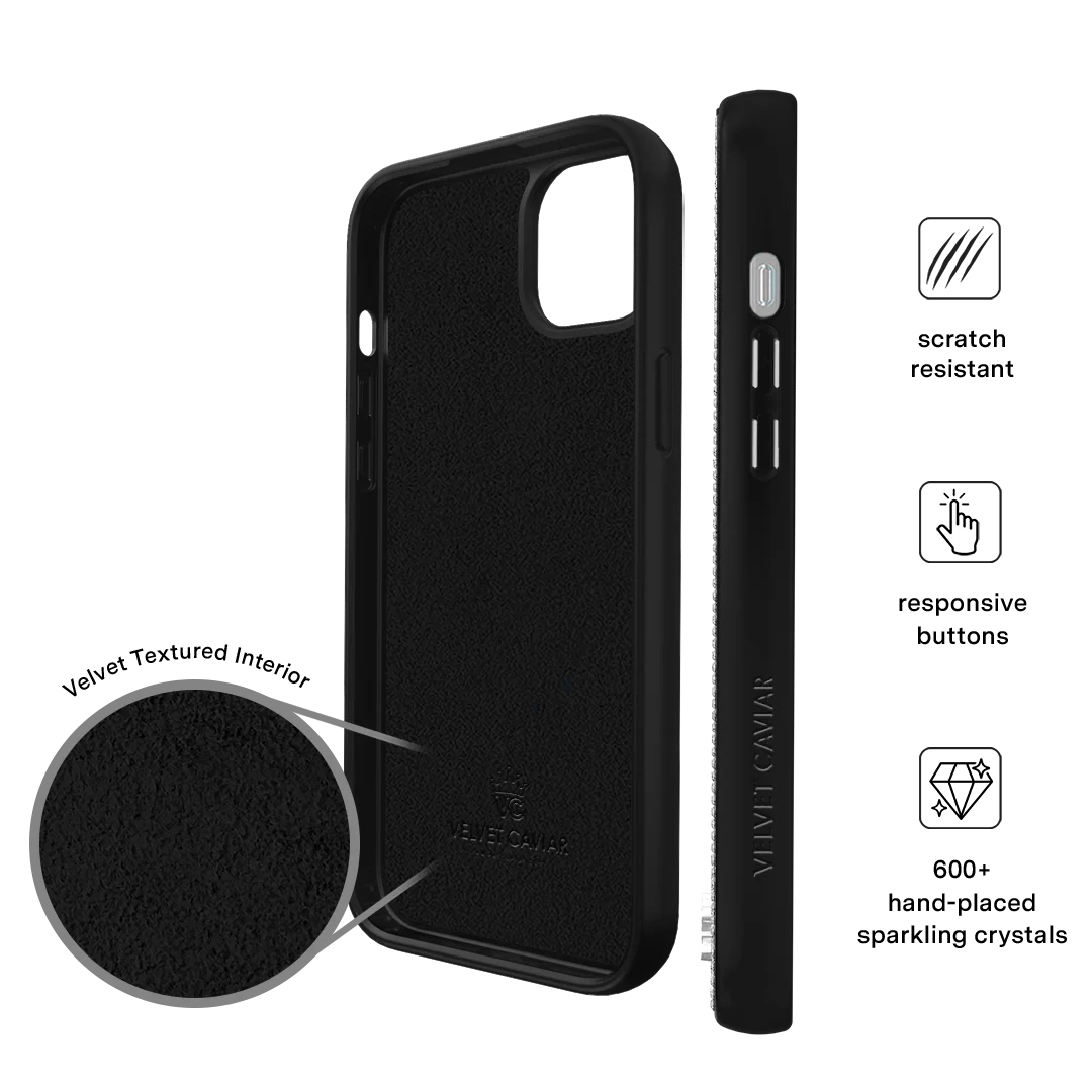 Black Caviar Crystals iPhone Case - Image 60