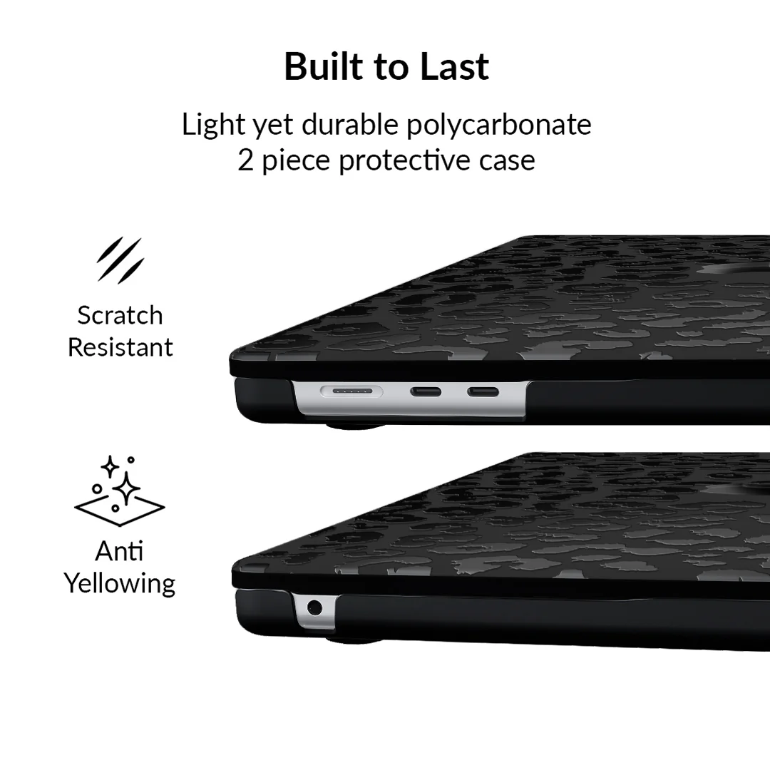 Black Leopard MacBook Case - Image 10