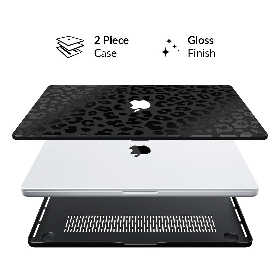 Black Leopard MacBook Case - Image 32