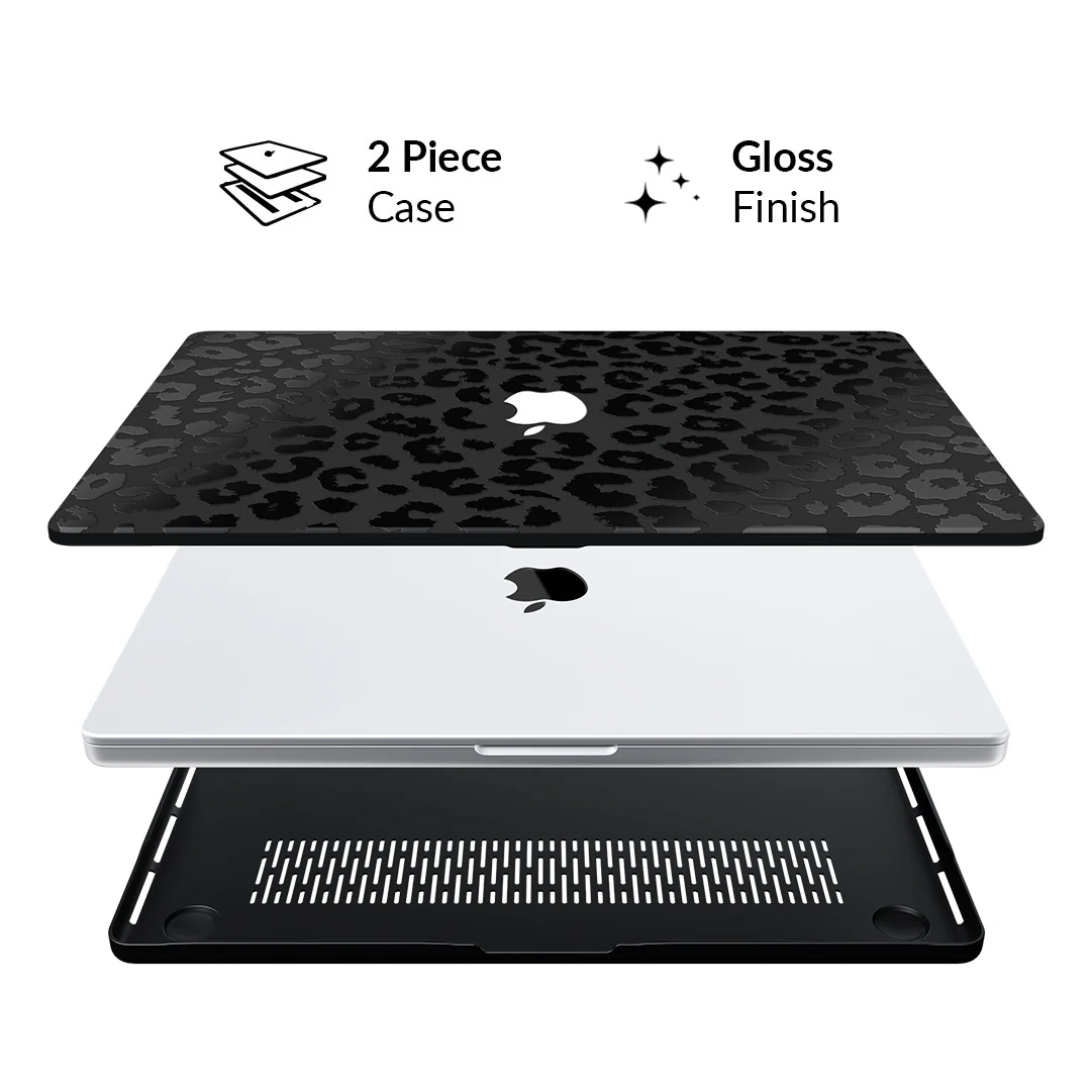 Black Leopard MacBook Case - Image 8