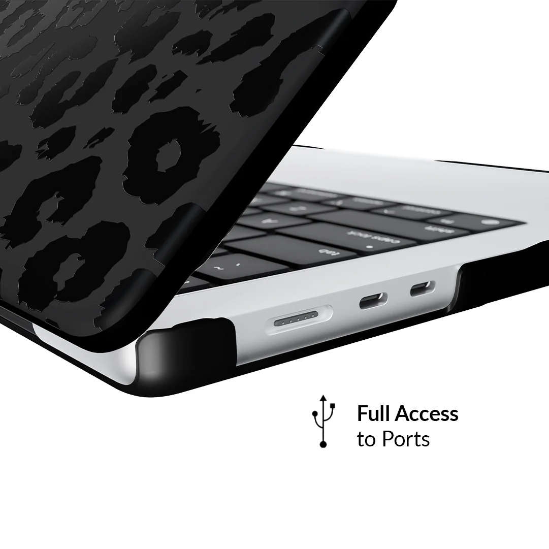 Black Leopard MacBook Case - Image 9