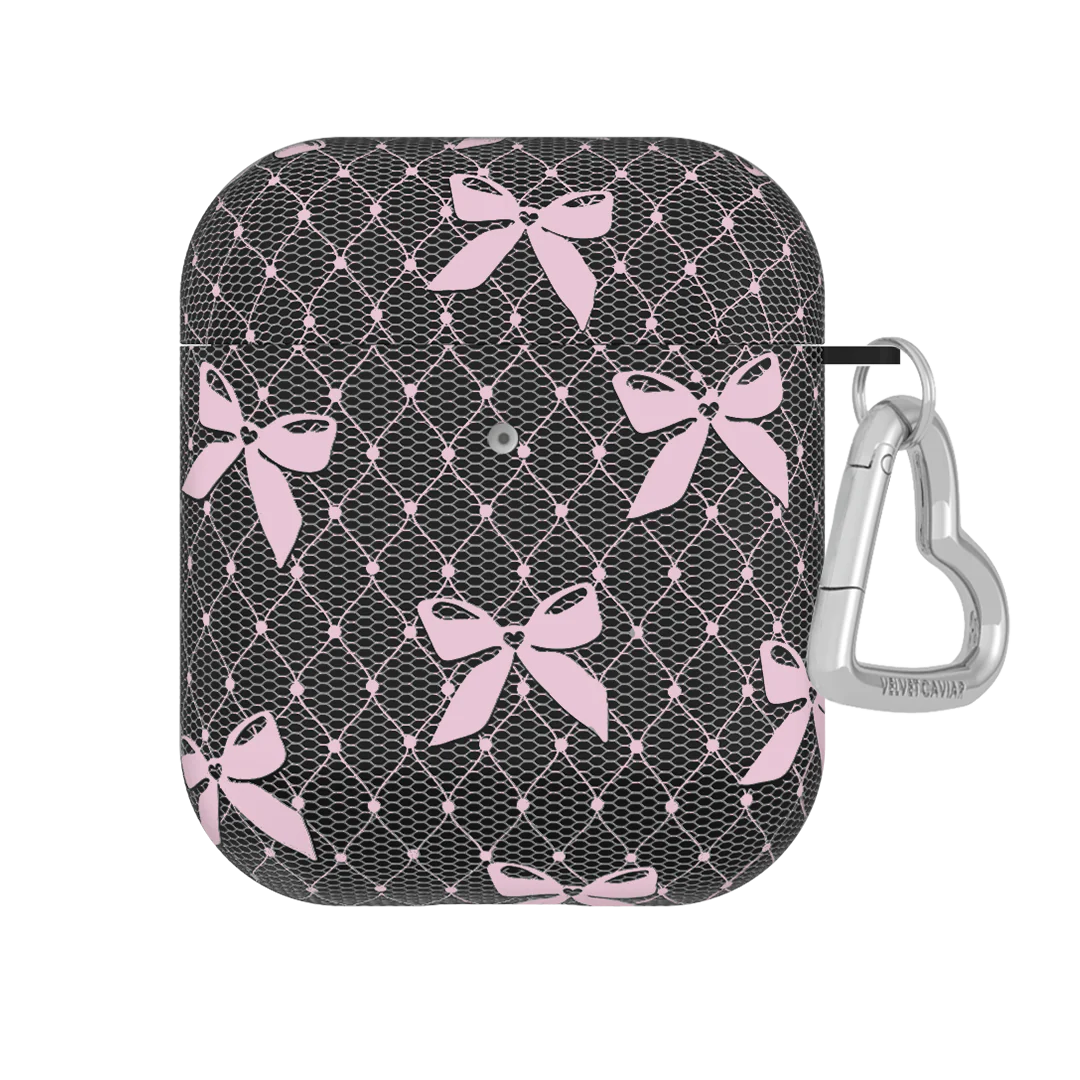 Lacy Pink Bows AirPod Case
