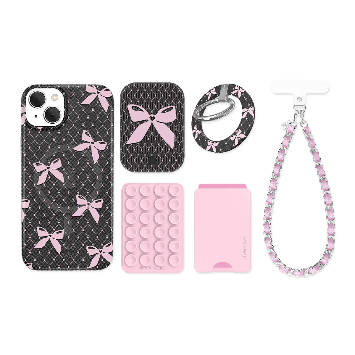 Lacy Pink Bows iPhone Bundle Set - Image 9