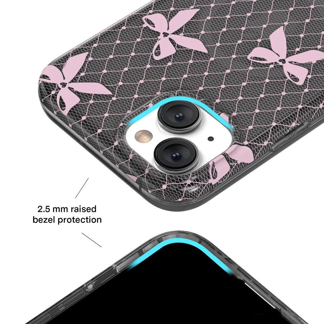Lacy Pink Bows iPhone Case - Image 52