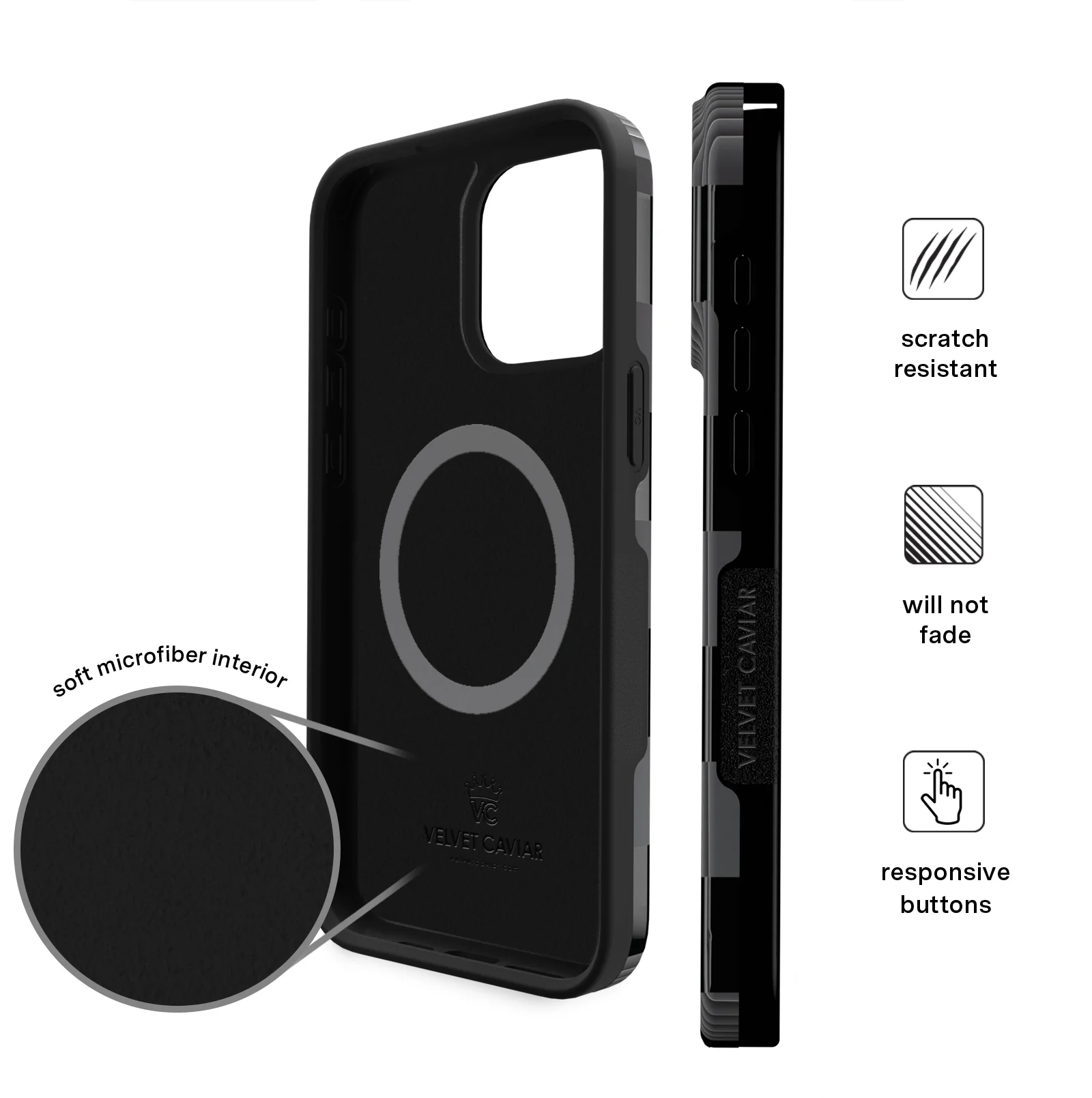 Noir Vibe Checkered iPhone Case - Image 80