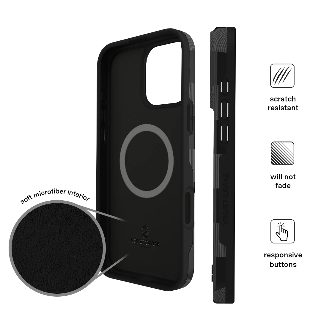 Noir Vibe Checkered iPhone Case - Image 90