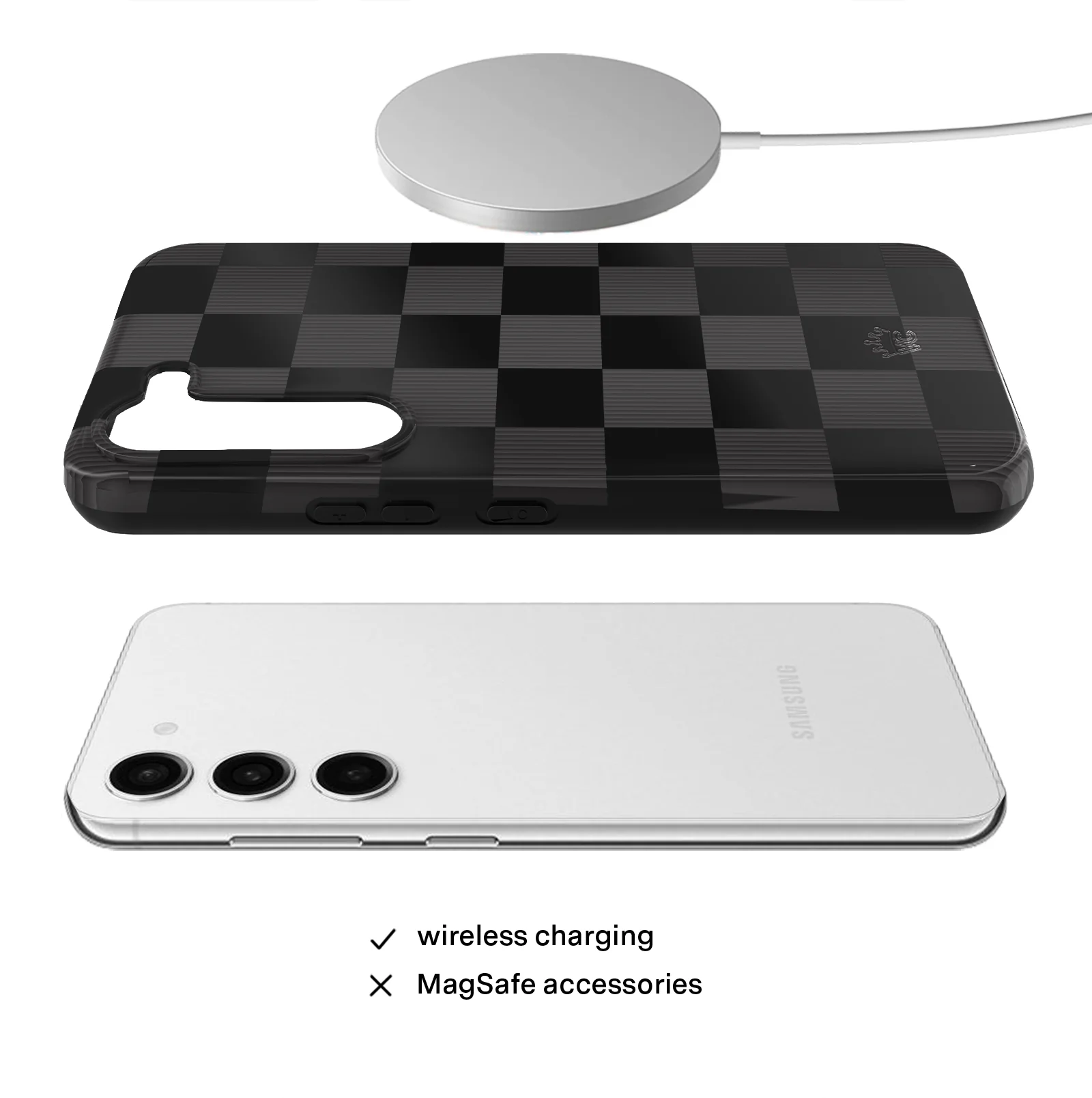 Noir Vibe Checkered Samsung Case - Image 19