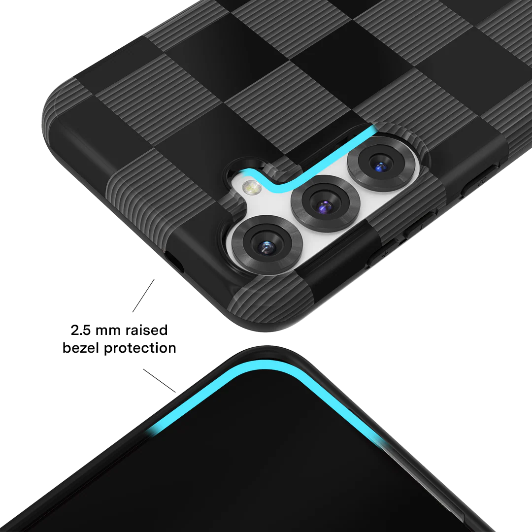 Noir Vibe Checkered Samsung Case - Image 65