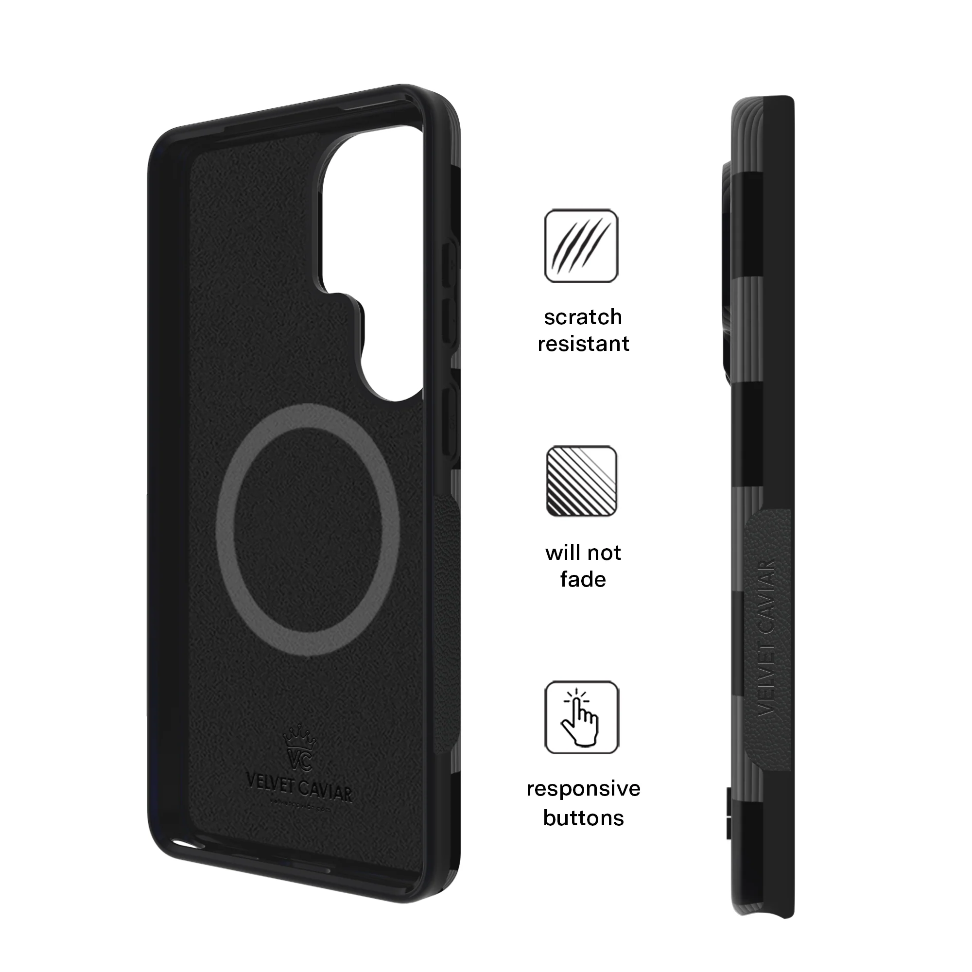 Noir Vibe Checkered Samsung Case - Image 86
