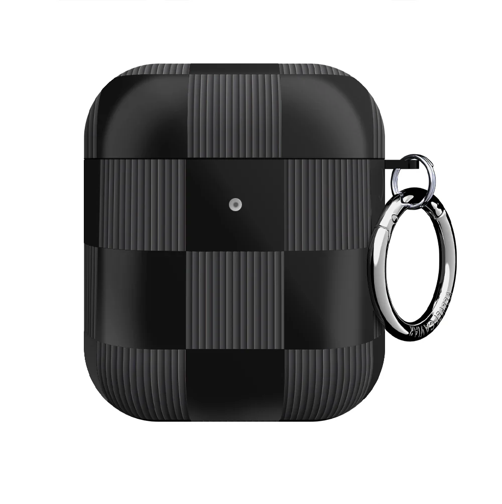 Noir Vibe Checkered AirPod Case