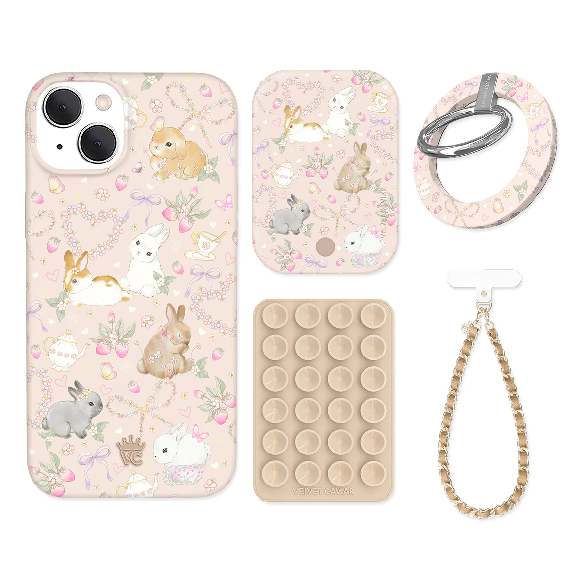 Bunnies & Bows iPhone Bundle Set - Grip - Image 5