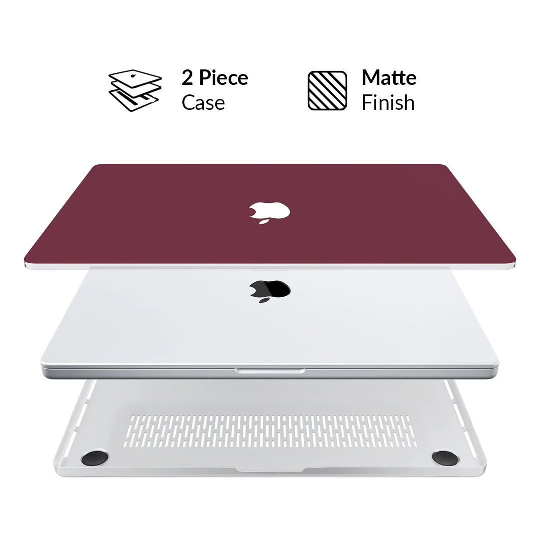 Burgundy 1990 MacBook Case - Image 20