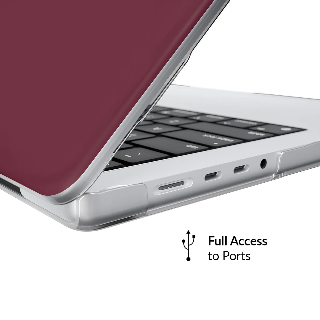 Burgundy 1990 MacBook Case - Image 21