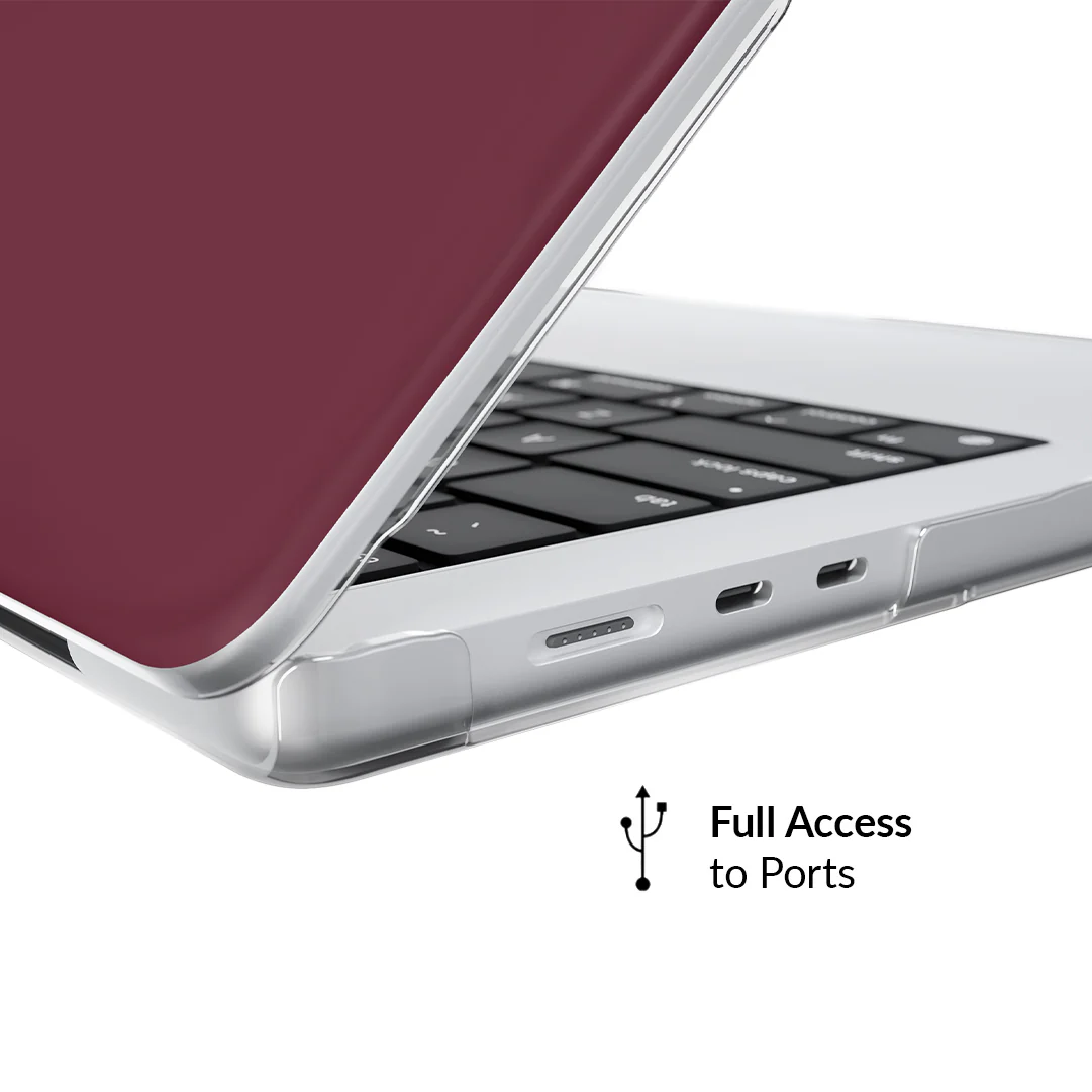 Burgundy 1990 MacBook Case - Image 9