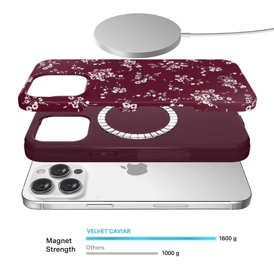 French Burgundy Floral iPhone Case - Image 52