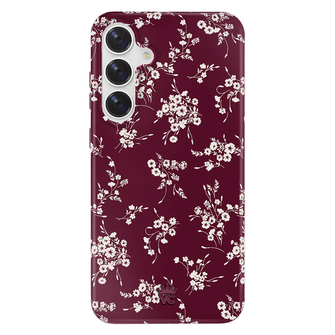 French Burgundy Floral Samsung Case