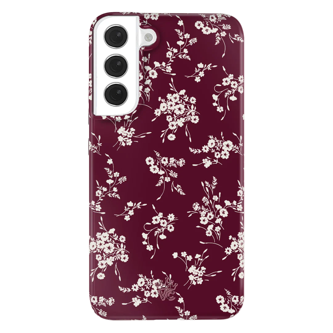 French Burgundy Floral Samsung Case - Image 39