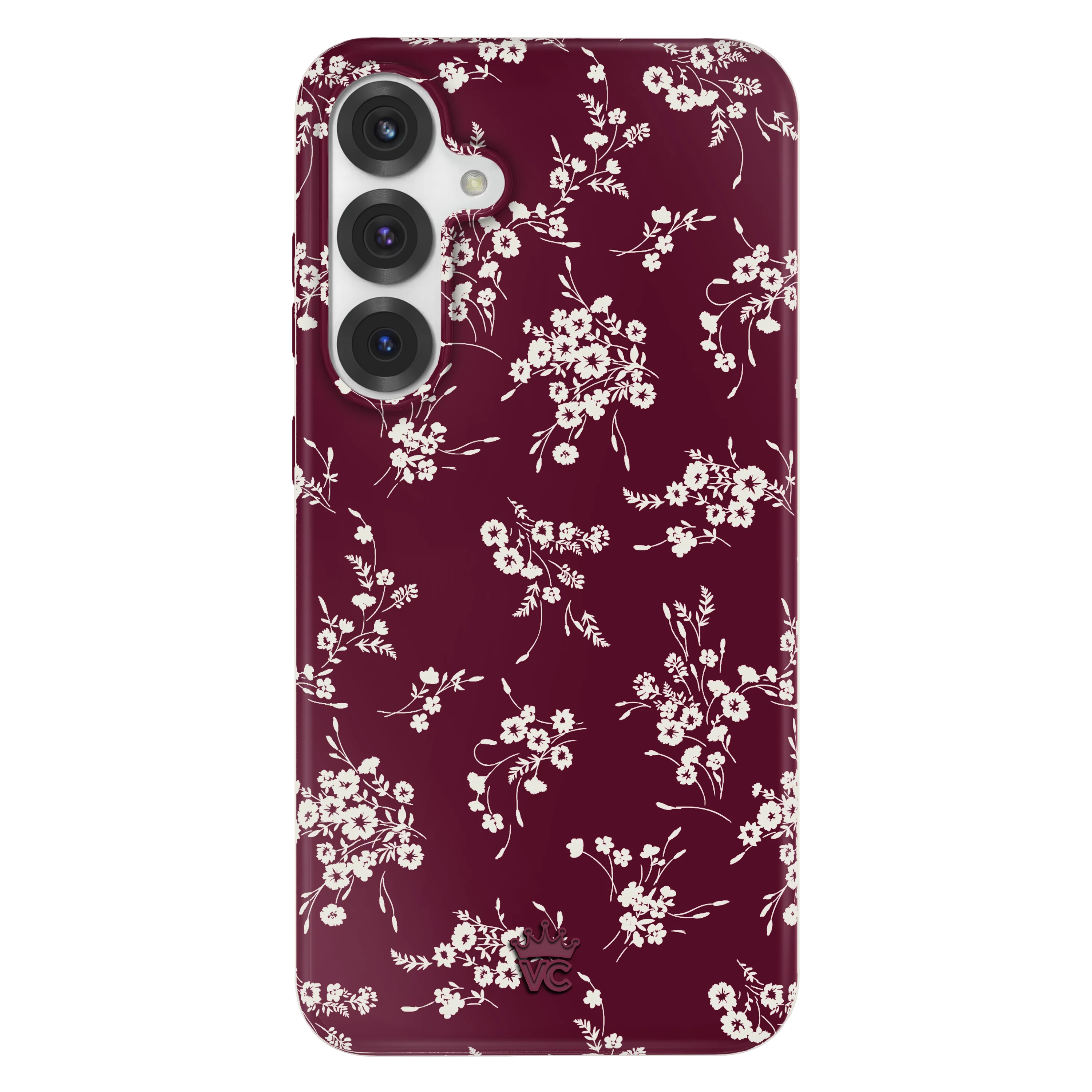 French Burgundy Floral Samsung Case - Image 65
