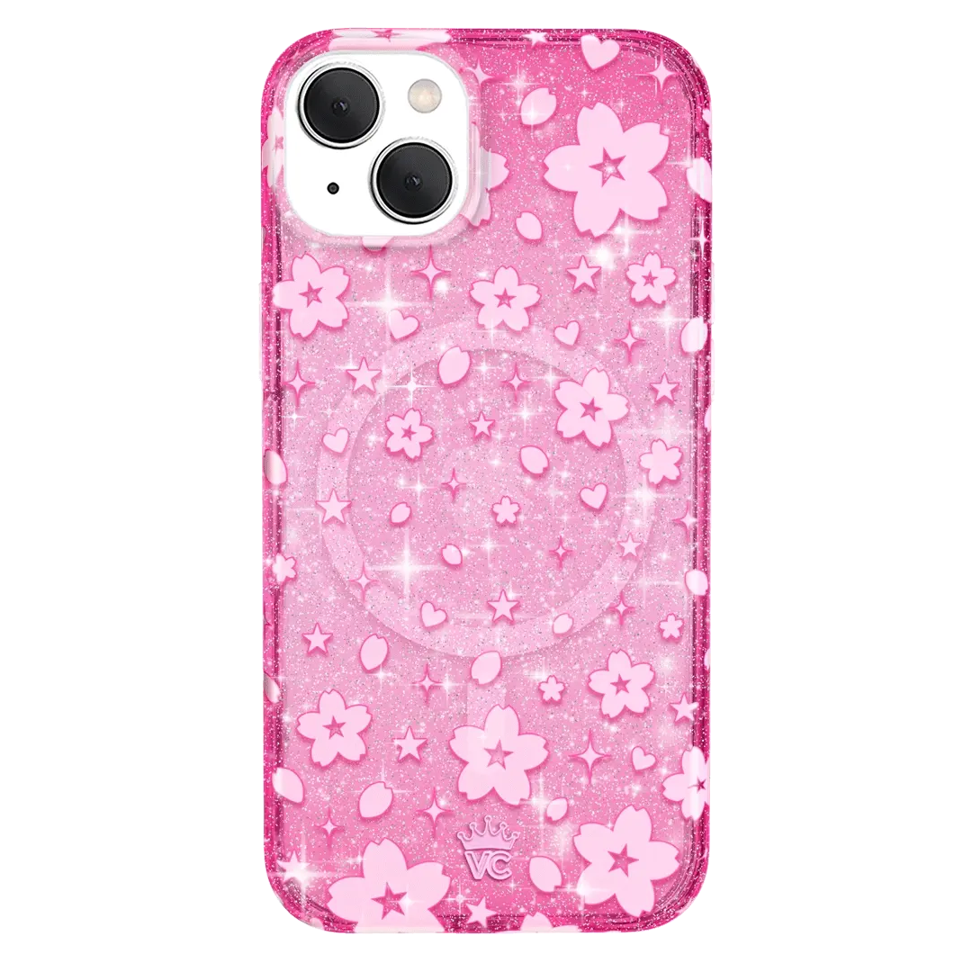 Cherry Blossom Glitter iPhone Case - Image 21