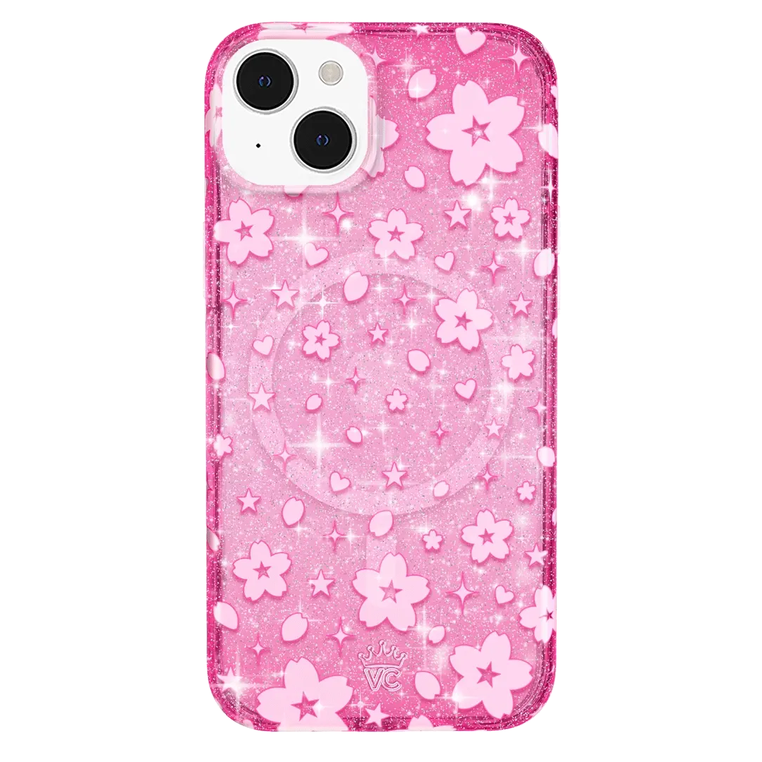Cherry Blossom Glitter iPhone Case - Image 56