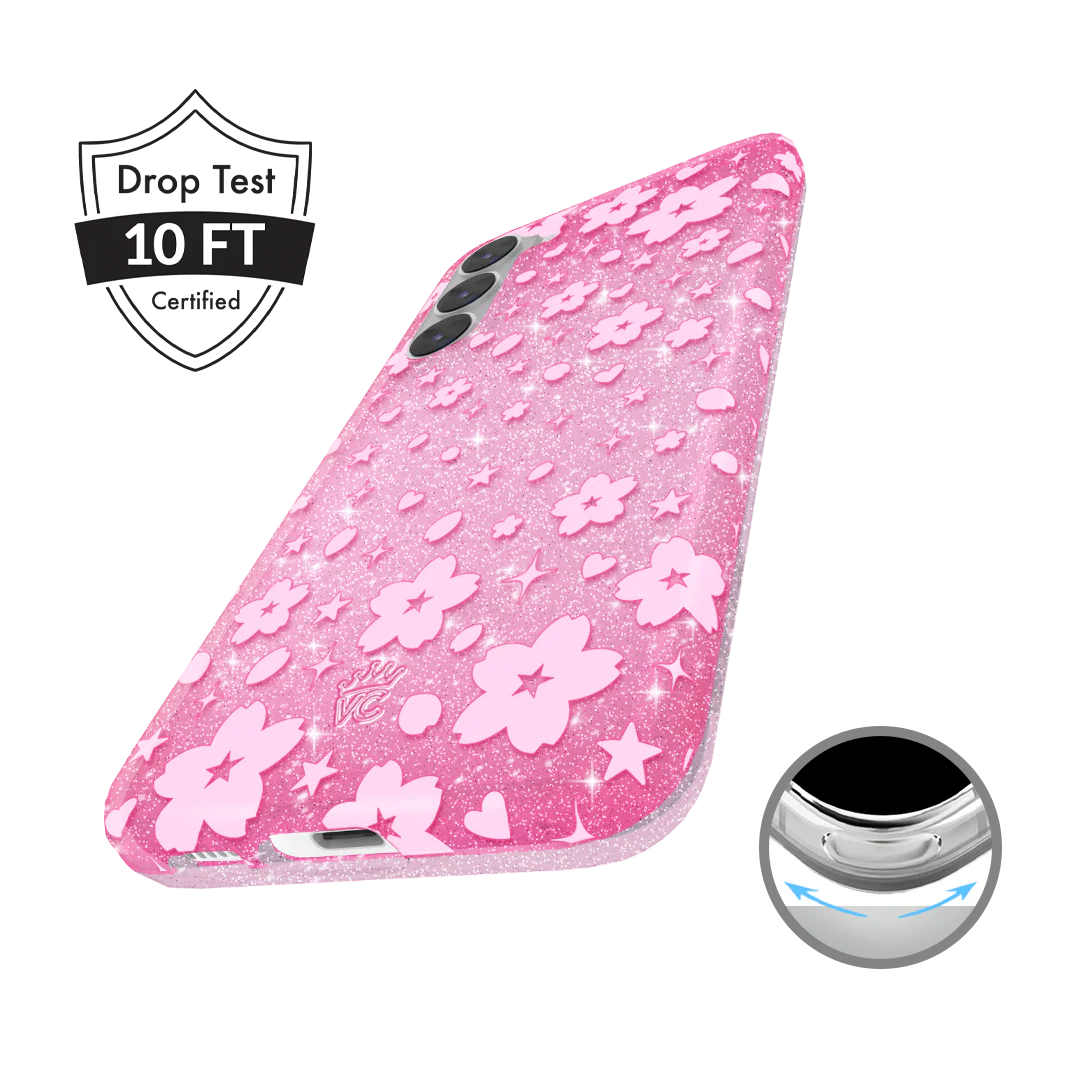 Cherry Blossom Glitter Samsung Case - Image 61