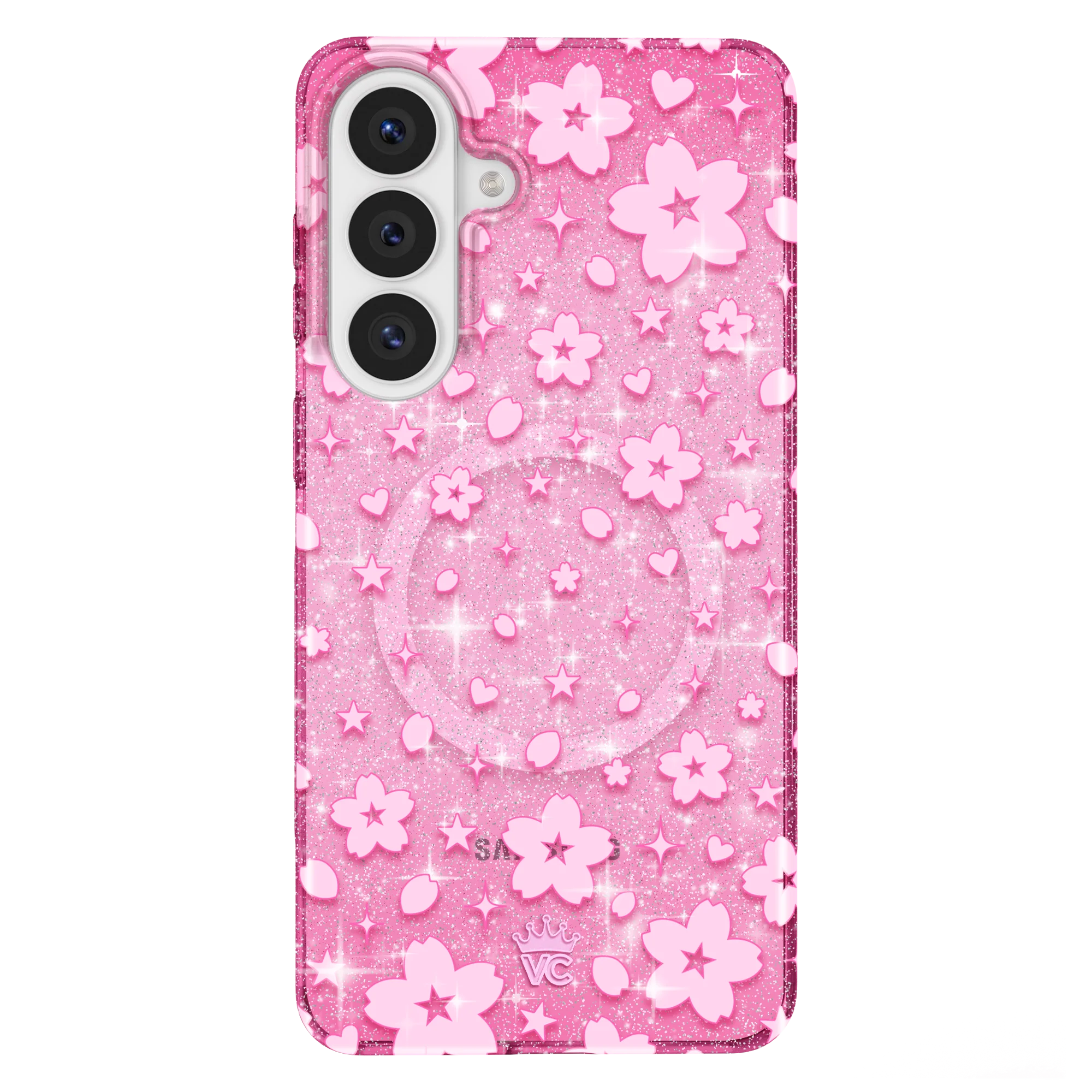 Cherry Blossom Glitter Samsung Case - Image 97