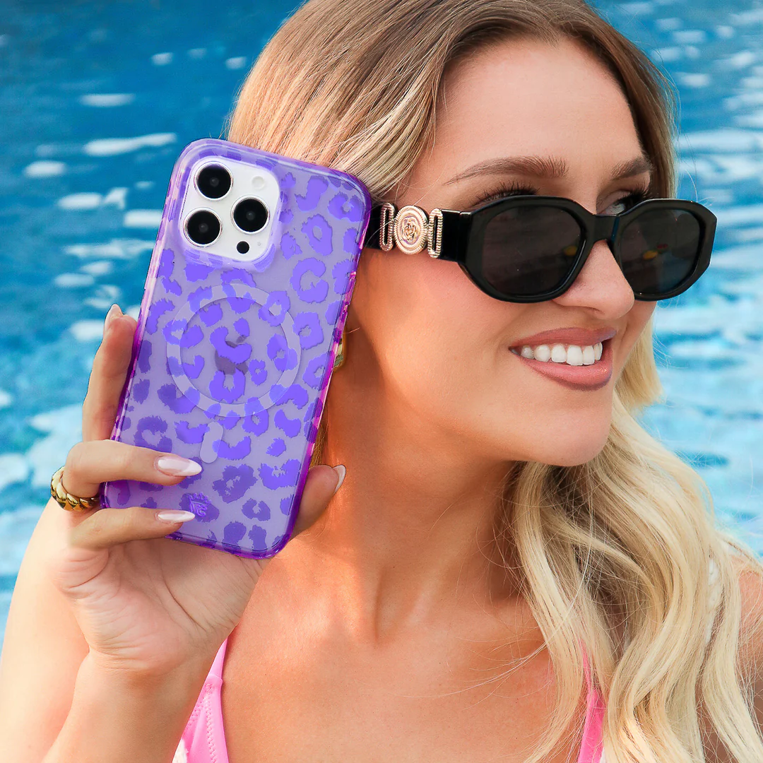 Electric Purple Leopard iPhone Case - Image 38