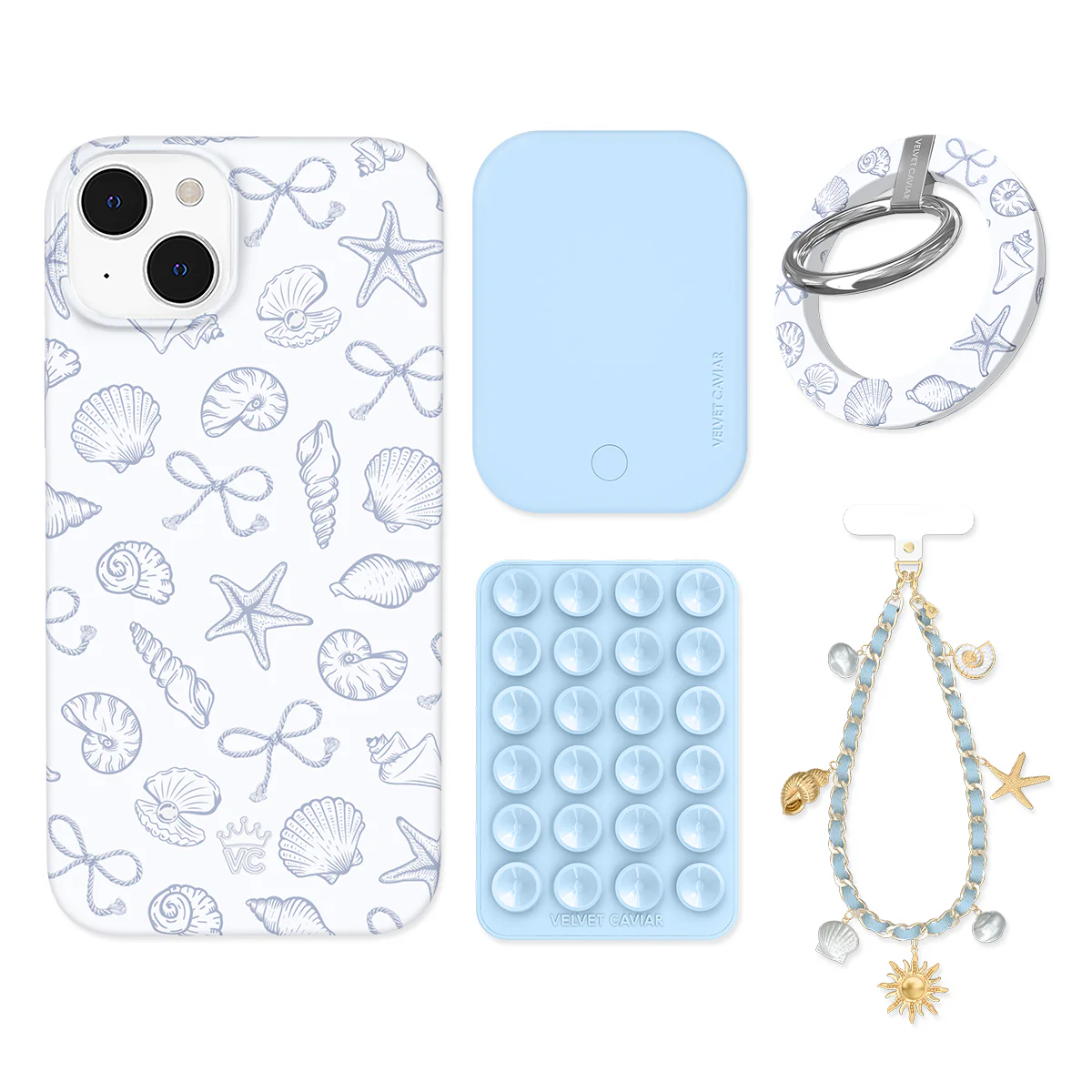 Coastal Seashells iPhone Bundle Set - Grip - Image 12