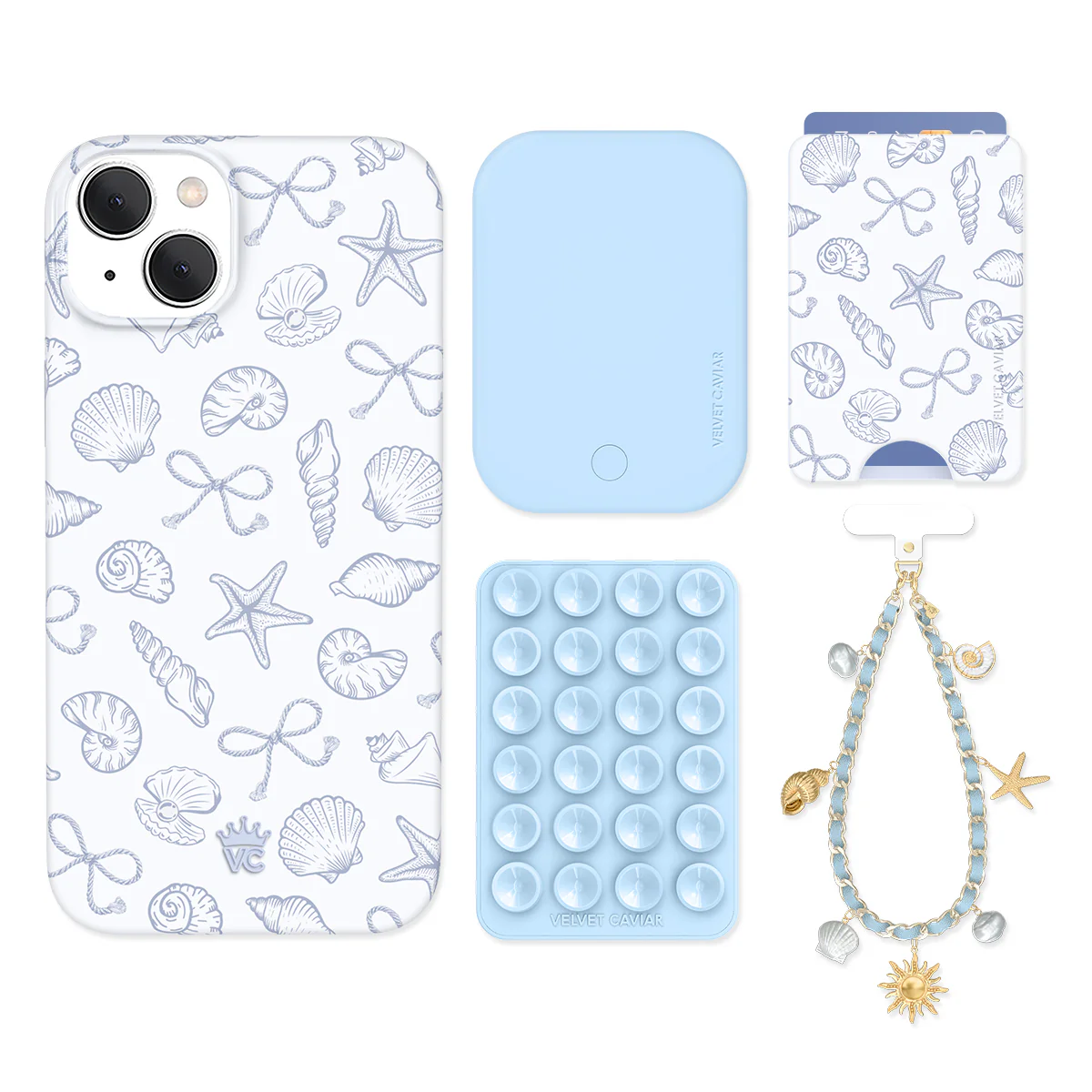 Coastal Seashells iPhone Bundle Set - Wallet - Image 8