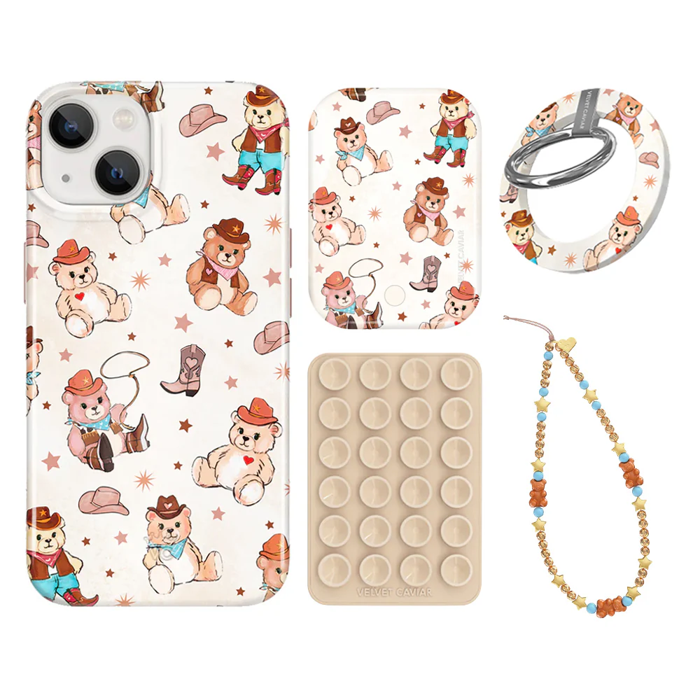 Cowboy Teddy iPhone Bundle Set - Grip - Image 8