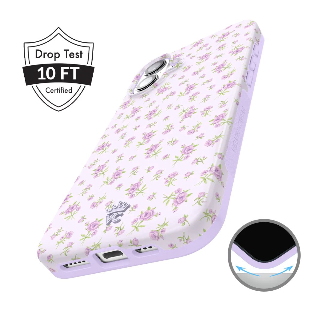 Dainty Lilac Floral iPhone Case - Image 4